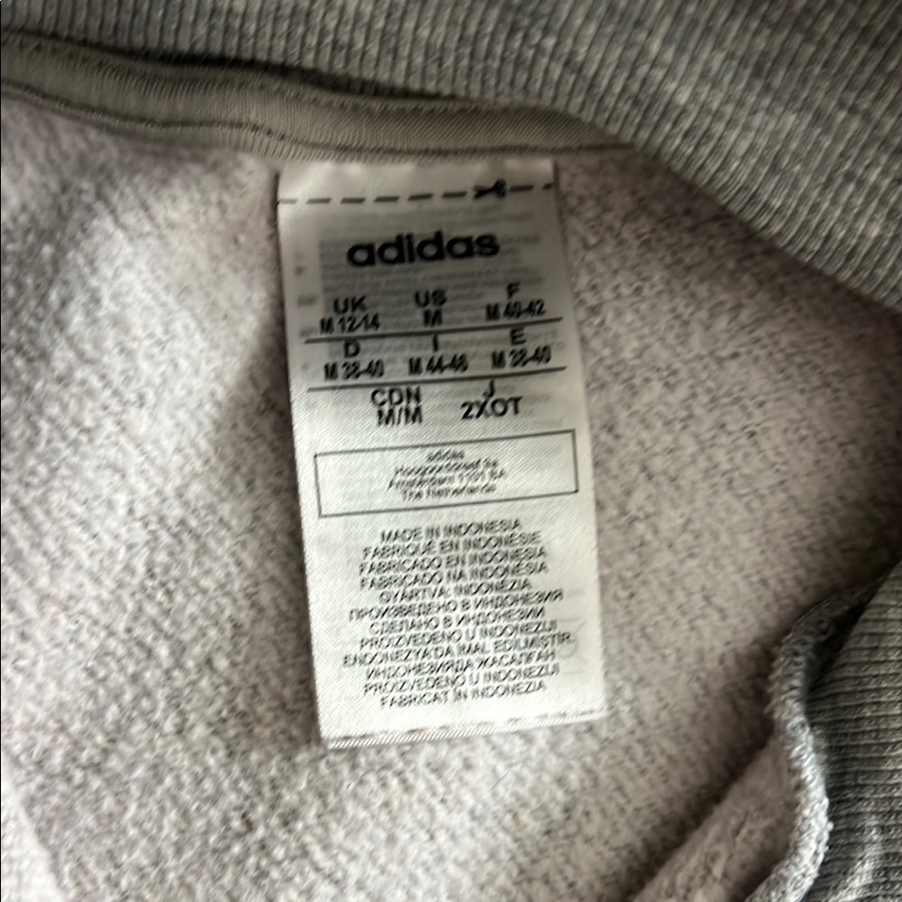 Adidas Women's Essentials Gray Quarter Zip - Picture 2 of 4